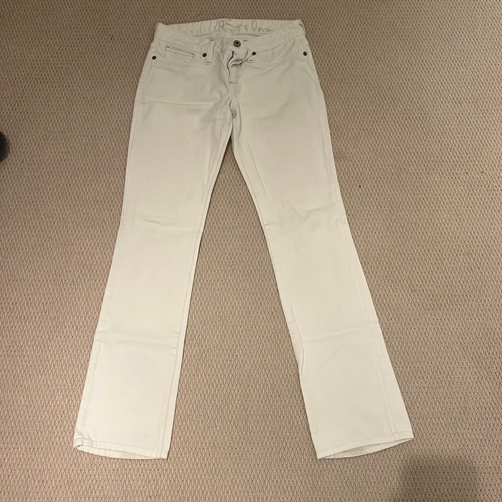 Chip & Pepper Vintage White Bootcut Lowrise Jeans
